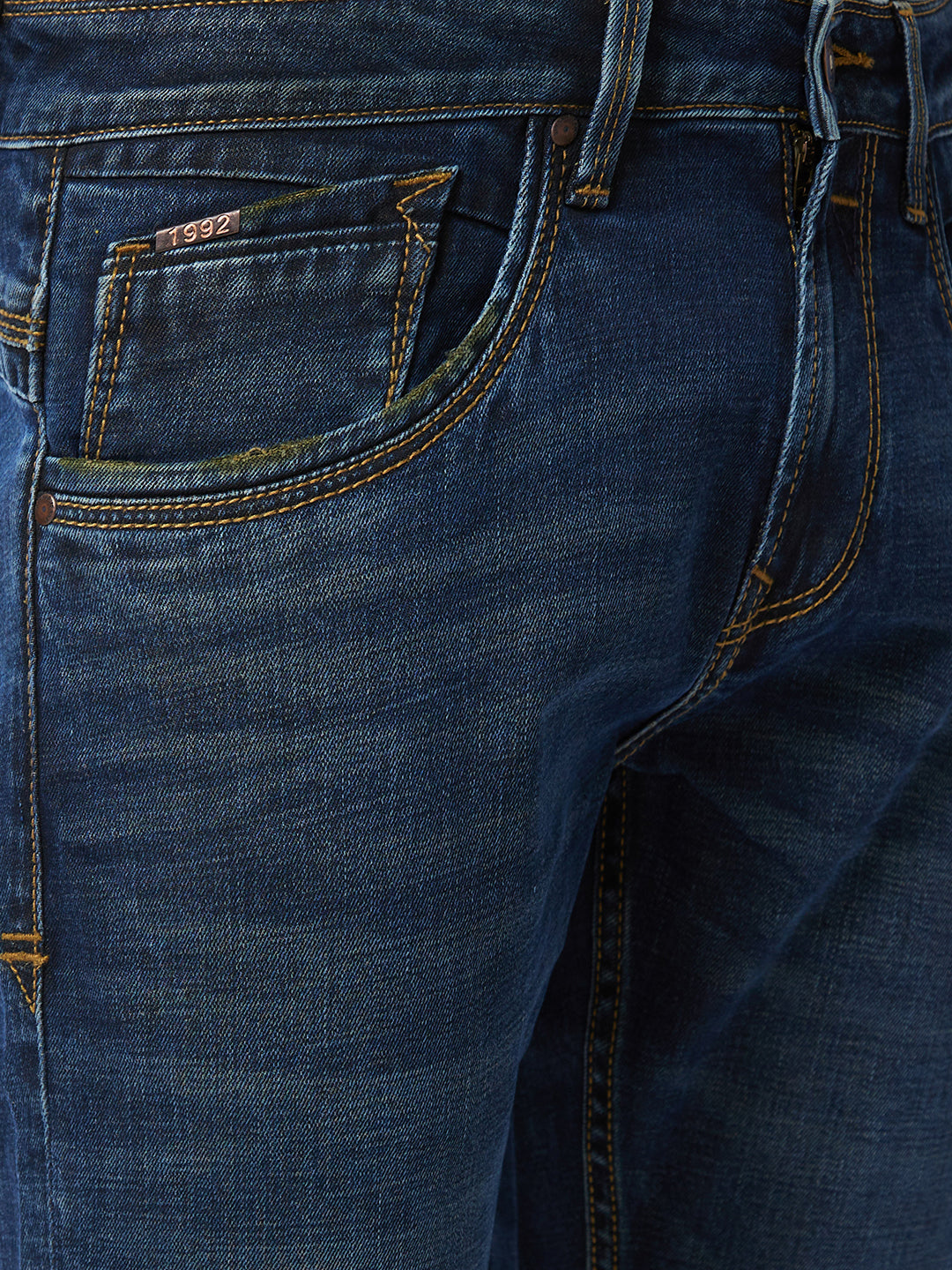 Spykar Low Rise Skinny Fit Blue Jeans For Men