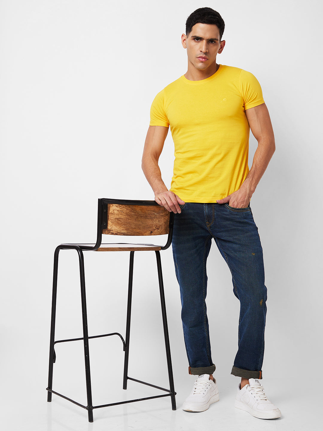 Spykar Low Rise Skinny Fit Blue Jeans For Men