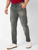 Spykar Mid-Rise Regular Fit Green Jeans For Men