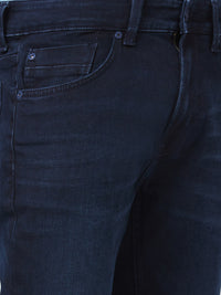 Spykar Mid Rise Regular Fit Narrow Length Blue Jeans For Men