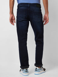 Spykar Mid Rise Regular Fit Blue Jeans For Men