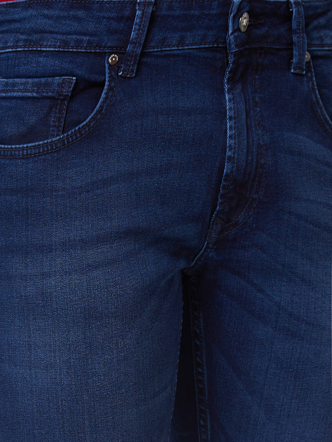 Spykar Mid-Rise Regular Fit Blue Jeans For Men