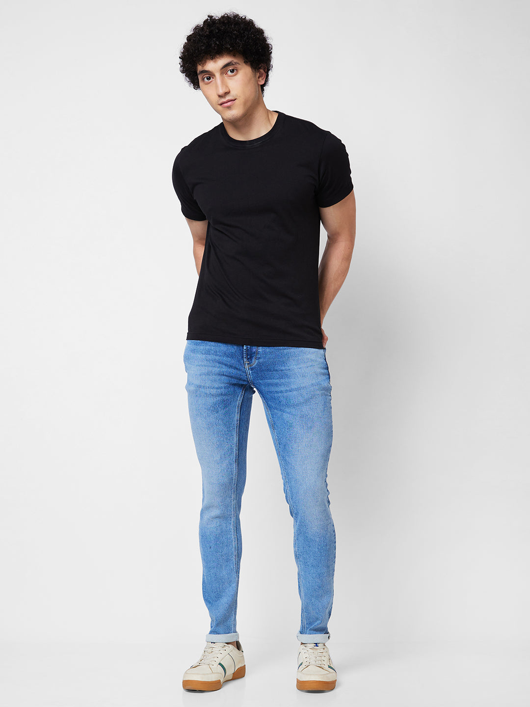 Spykar Low Rise Slim Fit Blue Jeans For Men