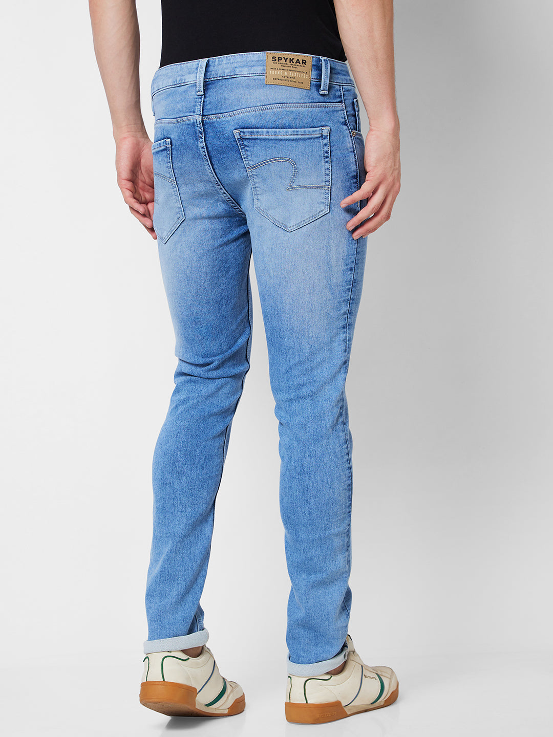 Spykar Low Rise Slim Fit Blue Jeans For Men