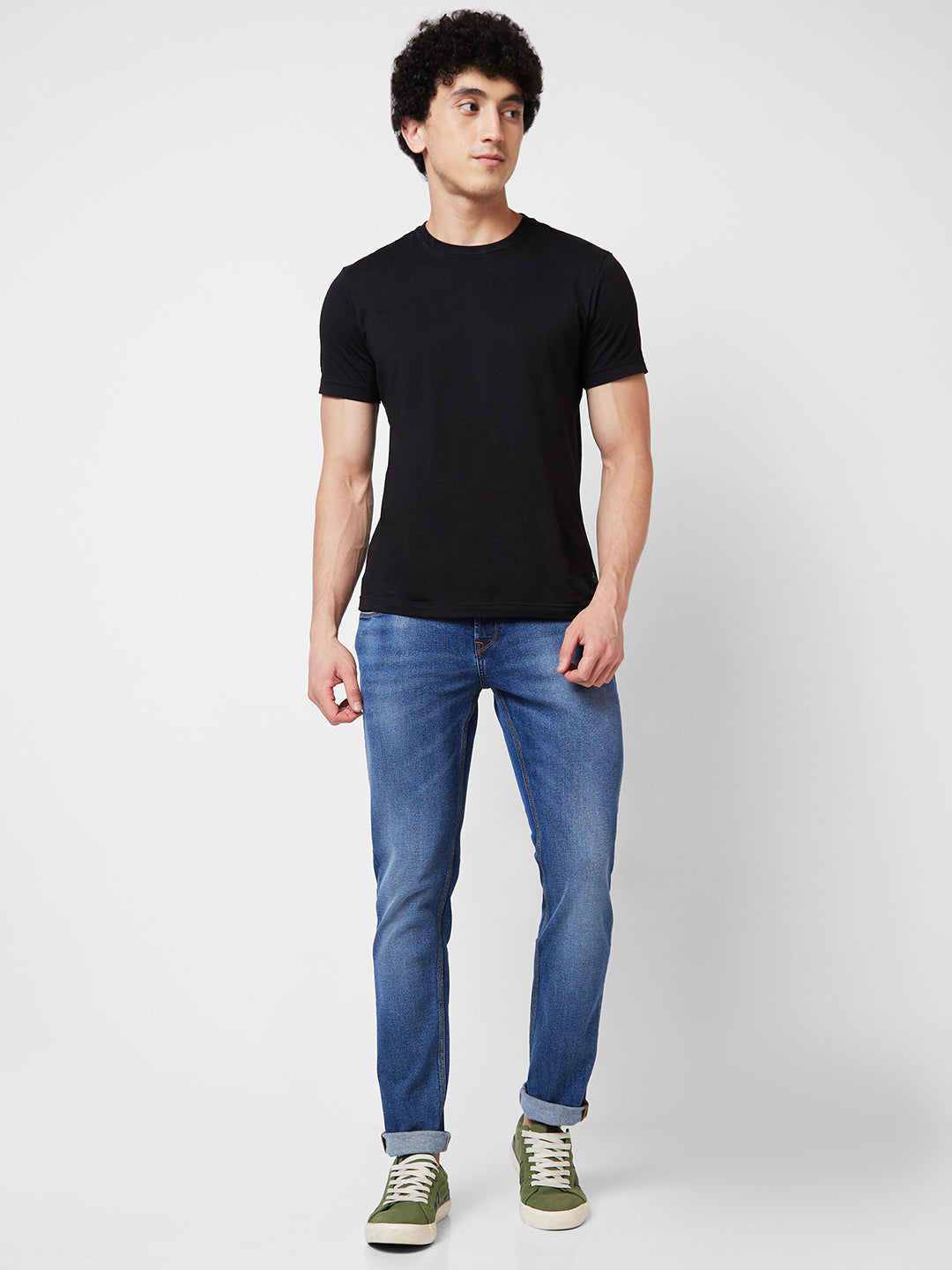 Spykar Low Rise Slim Fit Blue Jeans For Men