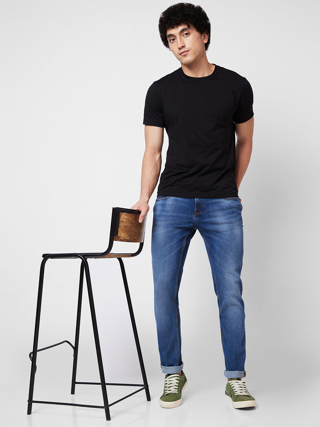 Spykar Low Rise Slim Fit Blue Jeans For Men