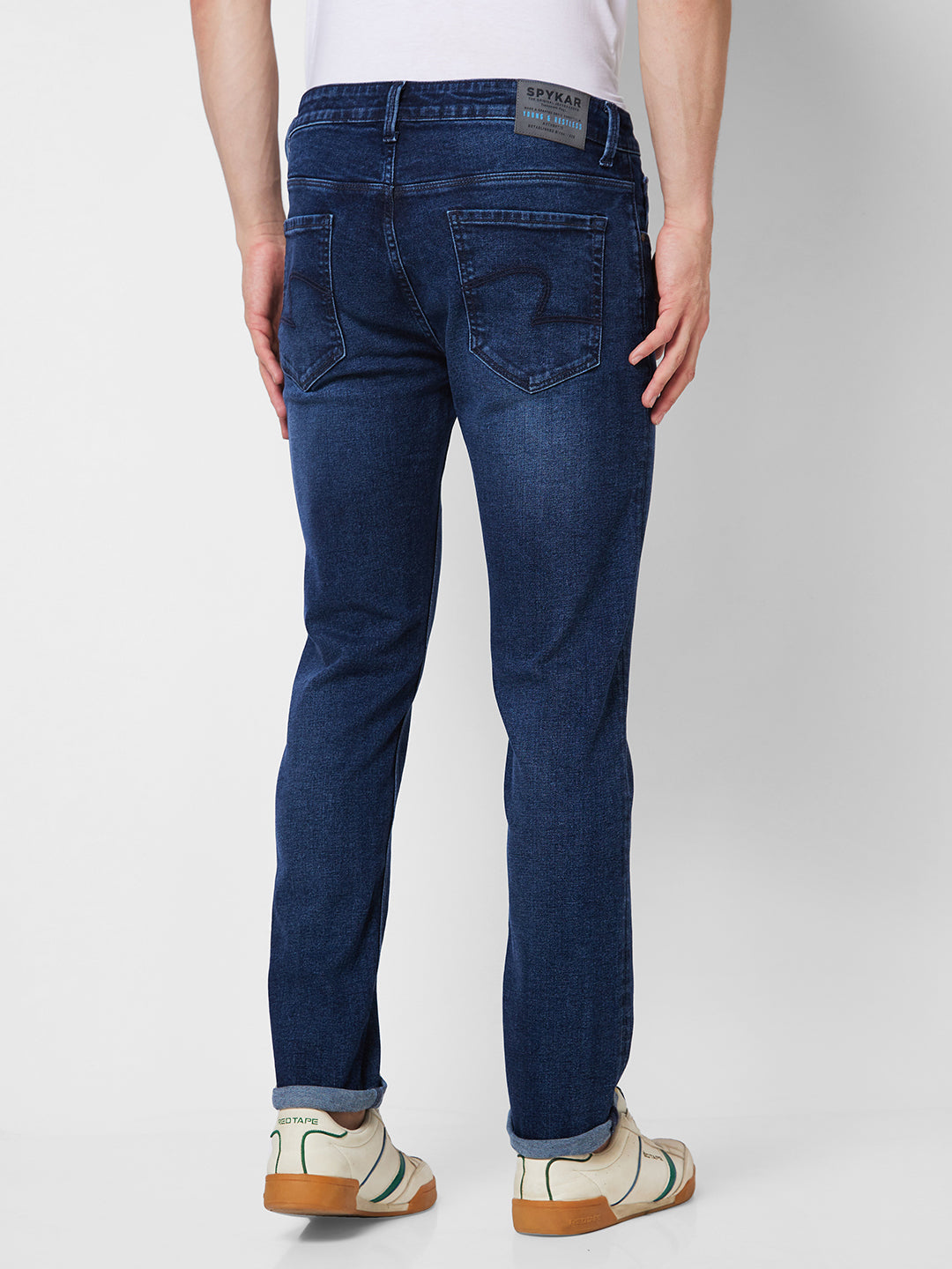 Spykar Low Rise Slim Fit Blue Jeans For Men