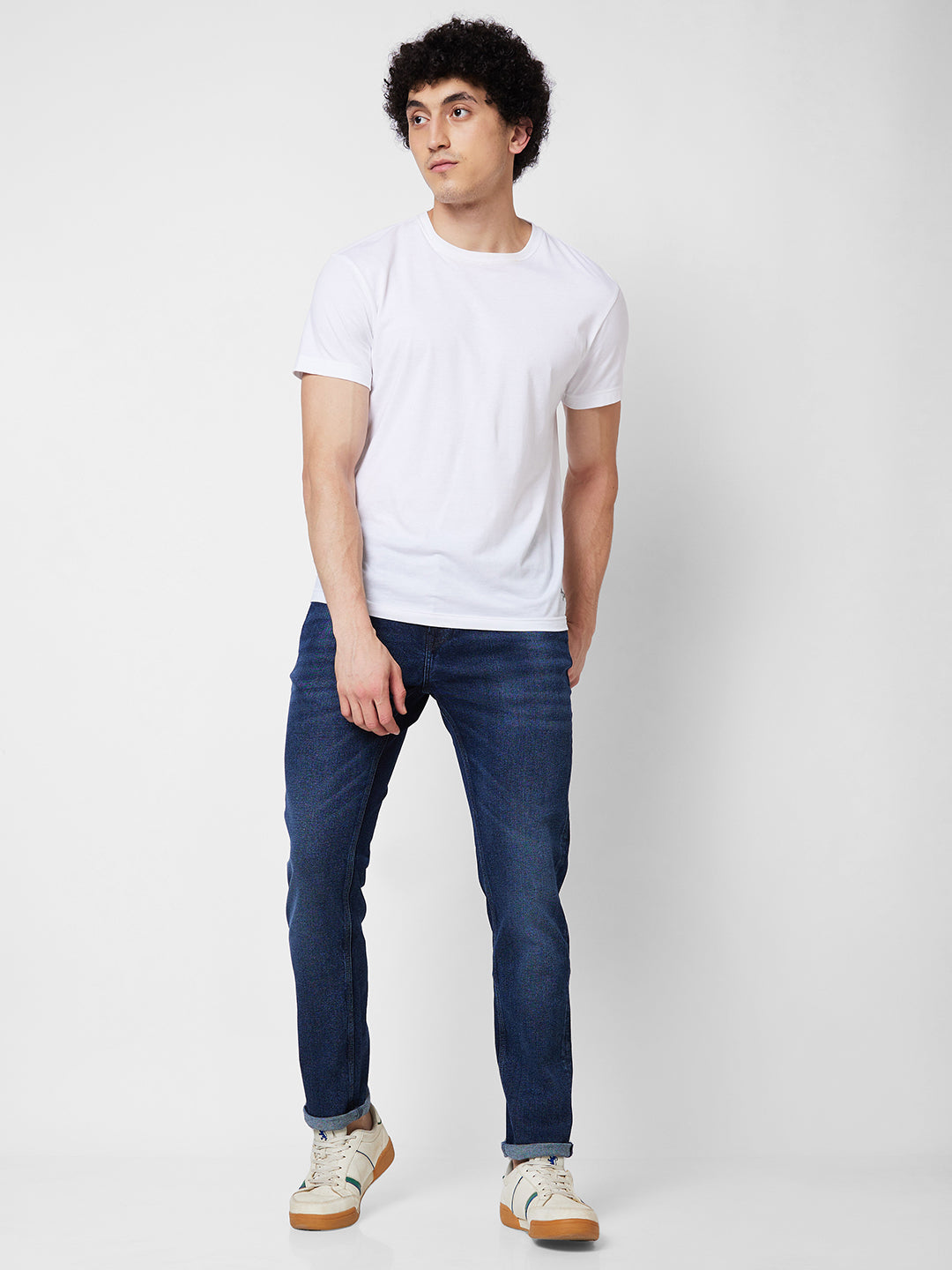 Spykar Low Rise Slim Fit Blue Jeans For Men