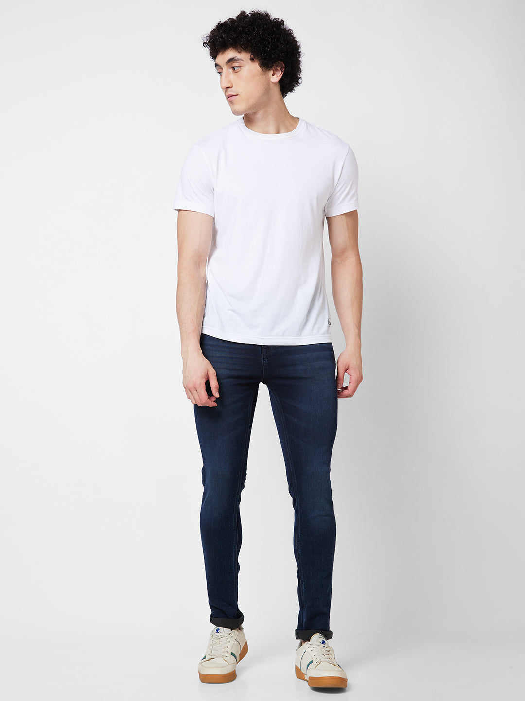 Spykar Low Rise Slim Fit Blue Jeans For Men