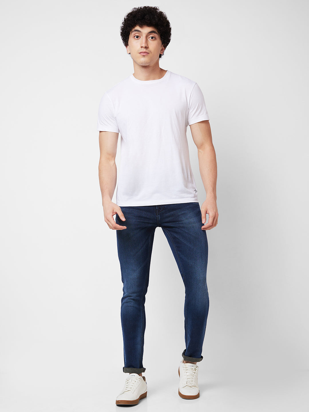 Spykar Low Rise Slim Fit Blue Jeans For Men