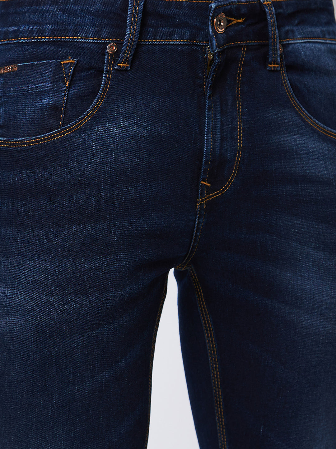 Spykar Low Rise Slim Fit Blue Jeans For Men