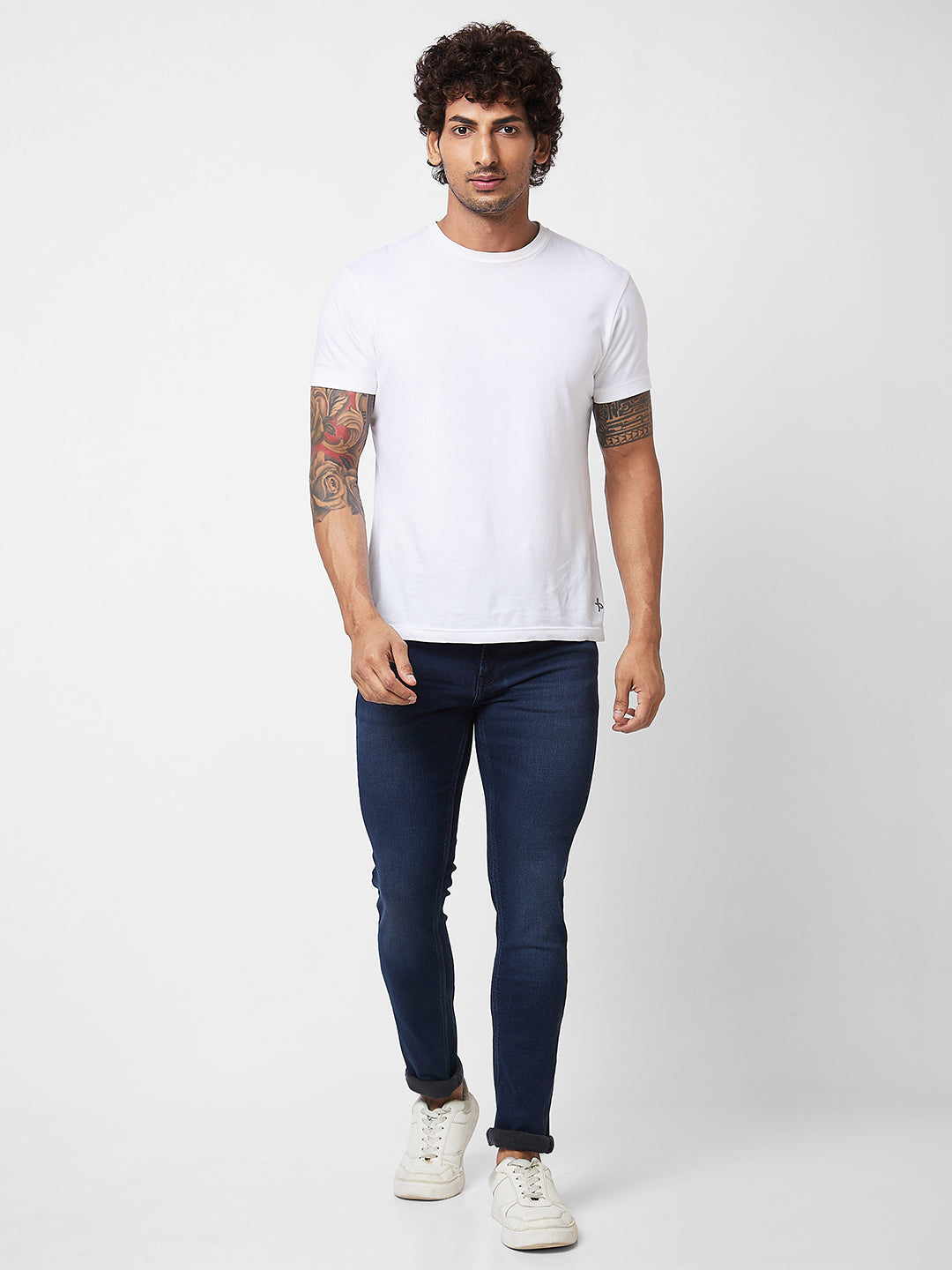 Spykar Low Rise Slim Fit Blue Jeans For Men