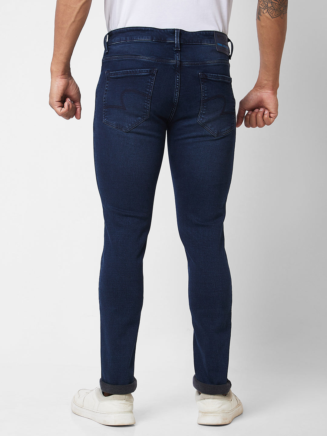 Spykar Low Rise Slim Fit Blue Jeans For Men