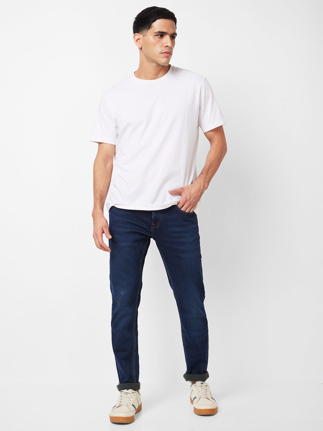 Spykar Low Rise Skinny Fit Blue Jeans For Men