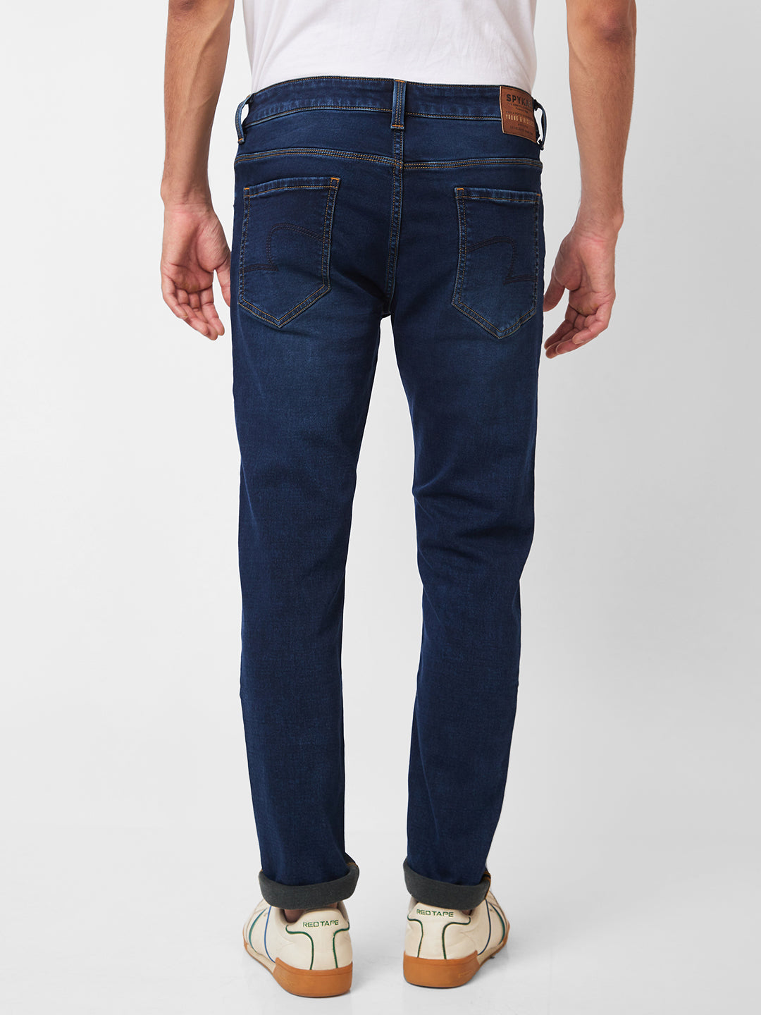 Spykar Low Rise Skinny Fit Blue Jeans For Men