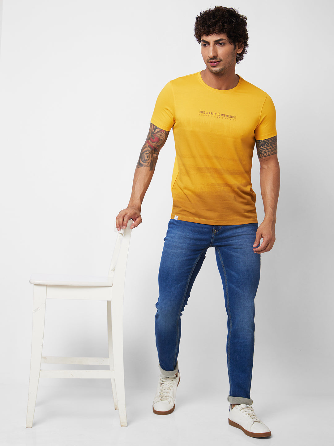 Spykar Low Rise Skinny Fit Blue Jeans For Men