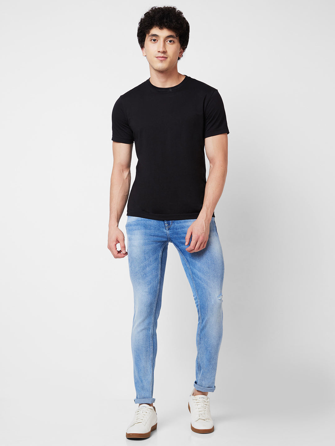 Spykar Low Rise Slim Fit Blue Jeans For Men