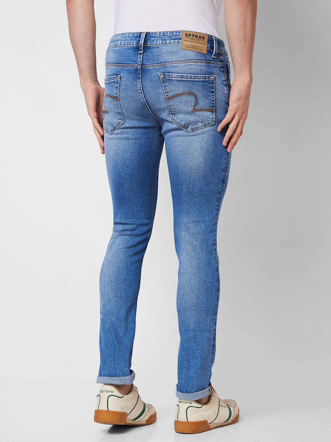 Spykar Low Rise Slim Fit Blue Jeans For Men