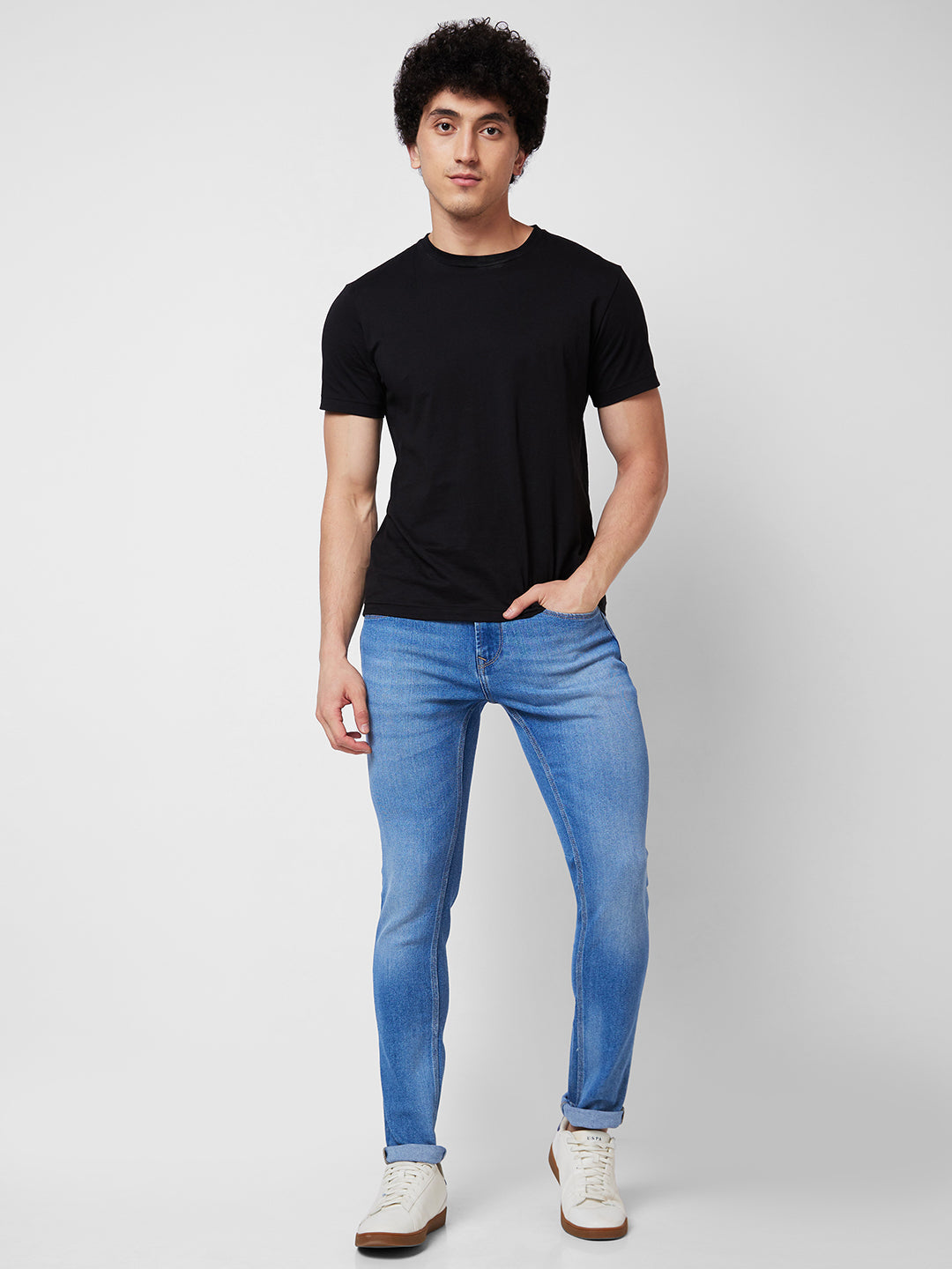 Spykar Low Rise Slim Fit Blue Jeans For Men