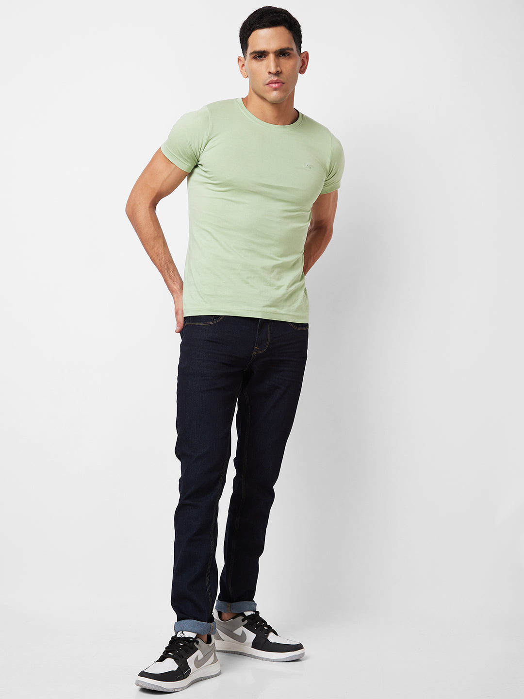 Spykar Low Rise Skinny Fit Blue Jeans For Men