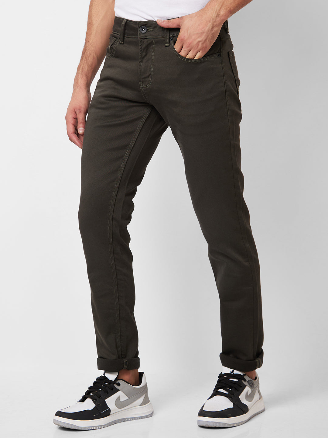 Buy Off-White Trousers & Pants for Men by Arrow Sports Online | Ajio.com