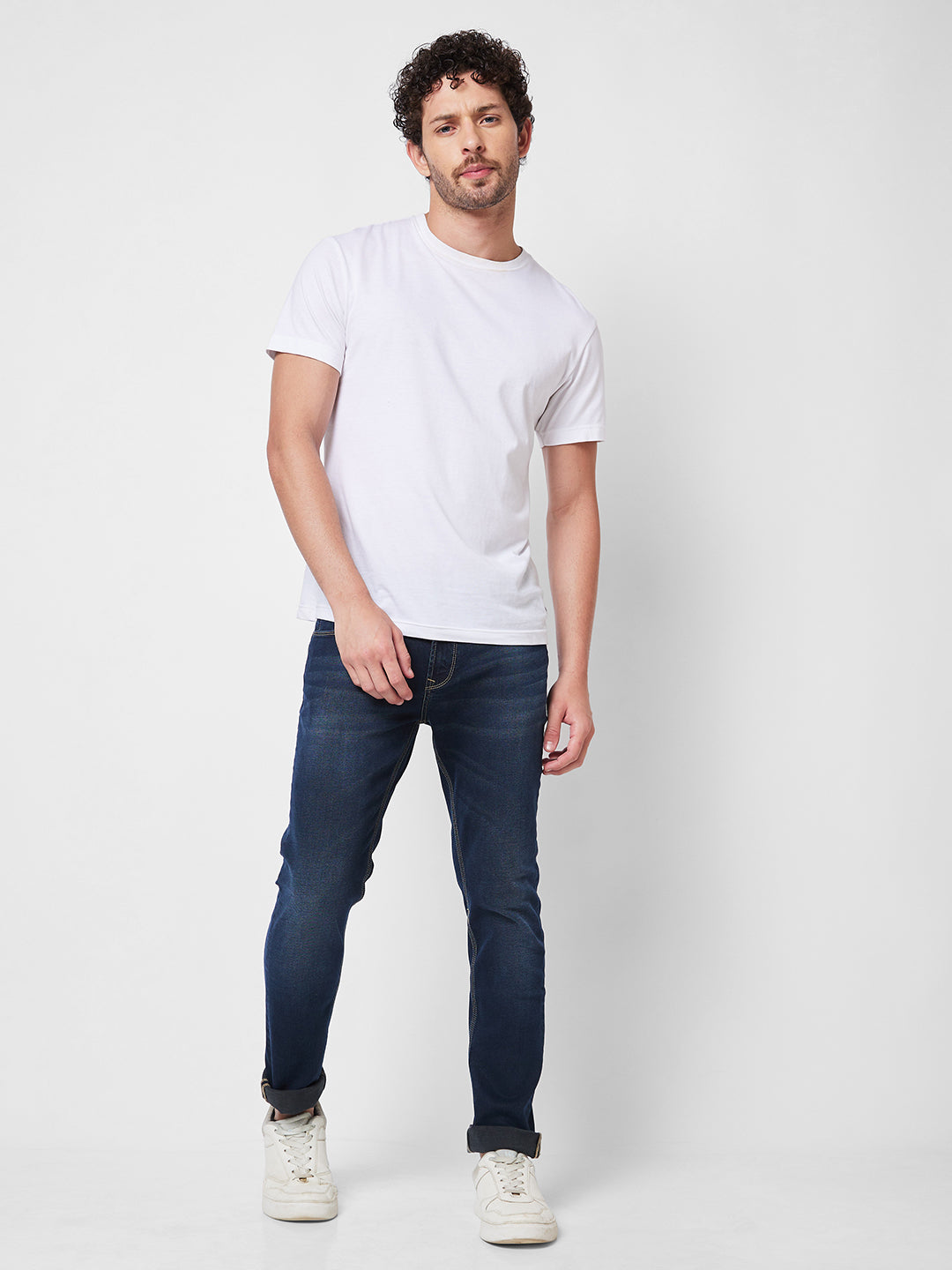 Spykar Low Rise Slim Fit Blue Jeans For Men