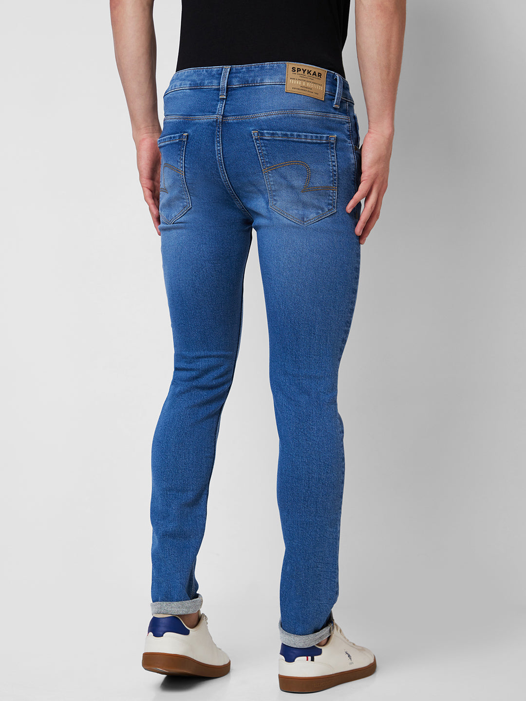 Spykar Low Rise Slim Fit Blue Jeans For Men