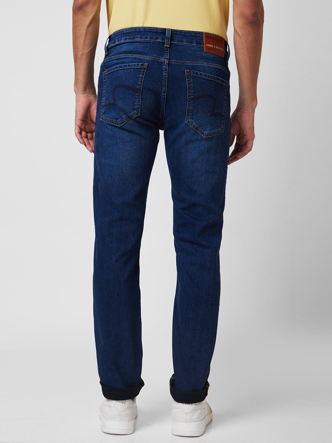 Spykar Low Rise Skinny Fit Blue Jeans For Men