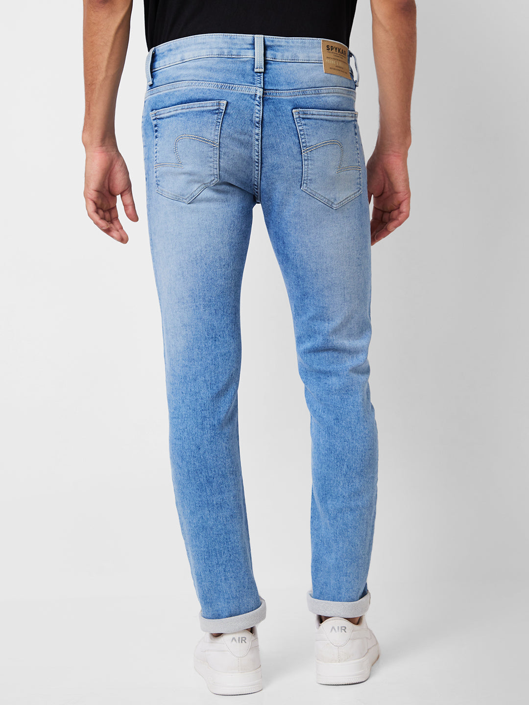 Spykar Low Rise Skinny Fit Blue Jeans For Men