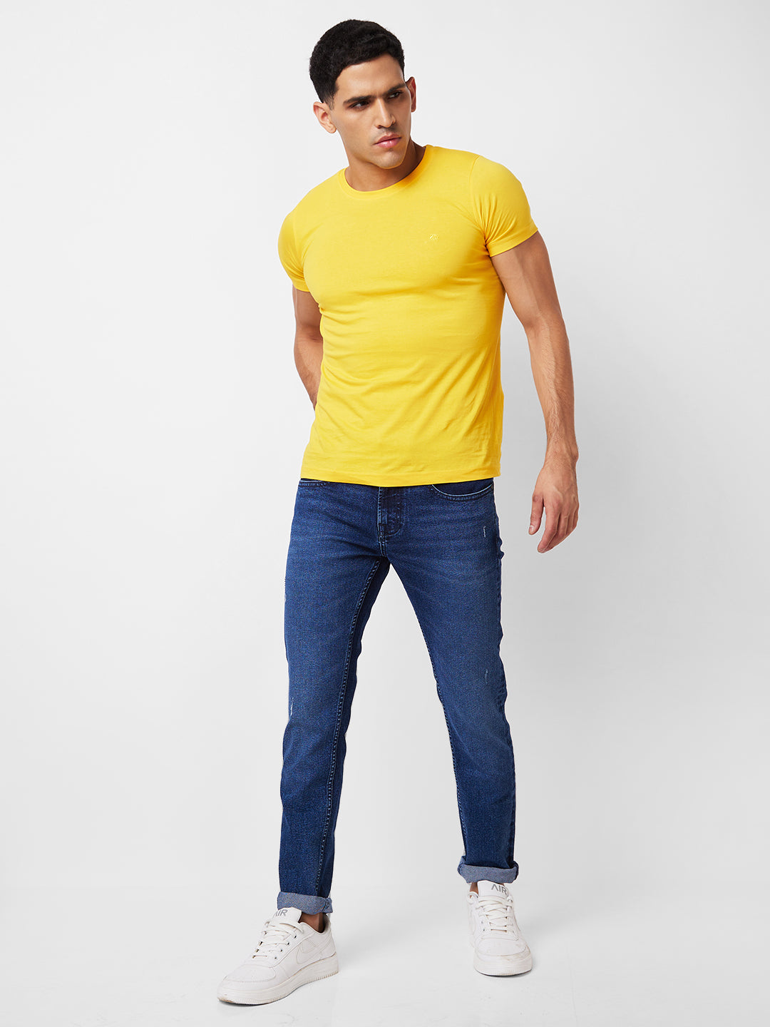 Spykar Low Rise Skinny Fit Blue Jeans For Men