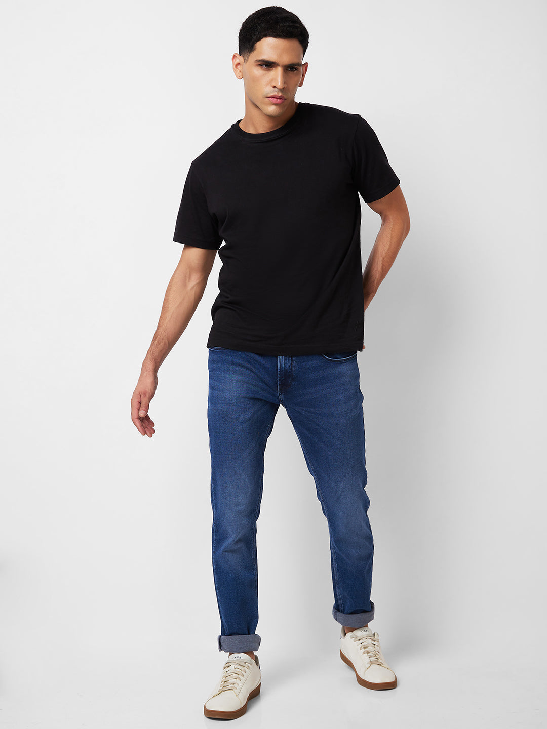 Spykar Low Rise Skinny Fit Blue Jeans For Men