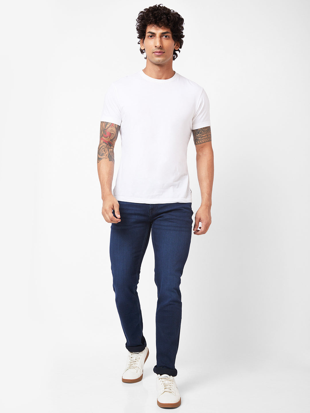 Spykar Low-Rise Slim Fit Blue Jeans For Men