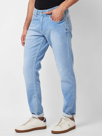 Spykar Low Rise Super Slim Fit Blue Jeans For Men