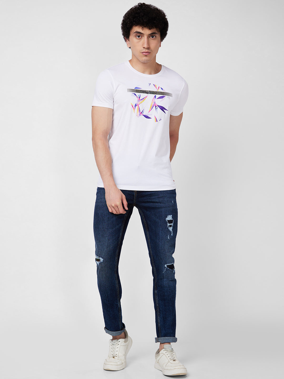 Spykar Low Rise Slim Fit Blue Jeans For Men