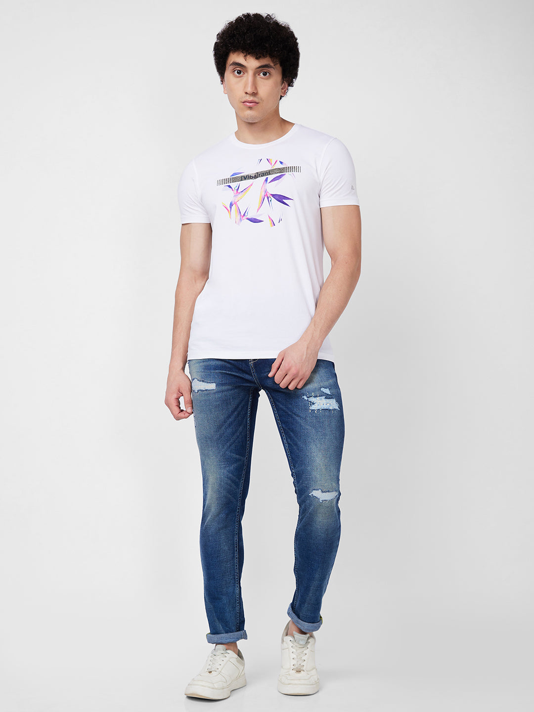 Spykar Low Rise Slim Fit Blue Jeans For Men