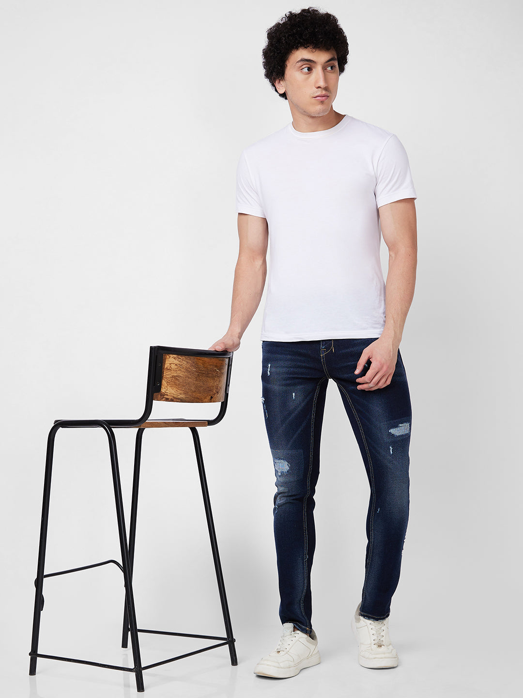 Spykar Low Rise Slim Fit Blue Jeans For Men