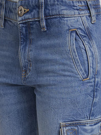 Spykar Women Light Blue Cotton Mom Fit Ankle Length Clean look Jeans -(Amora)
