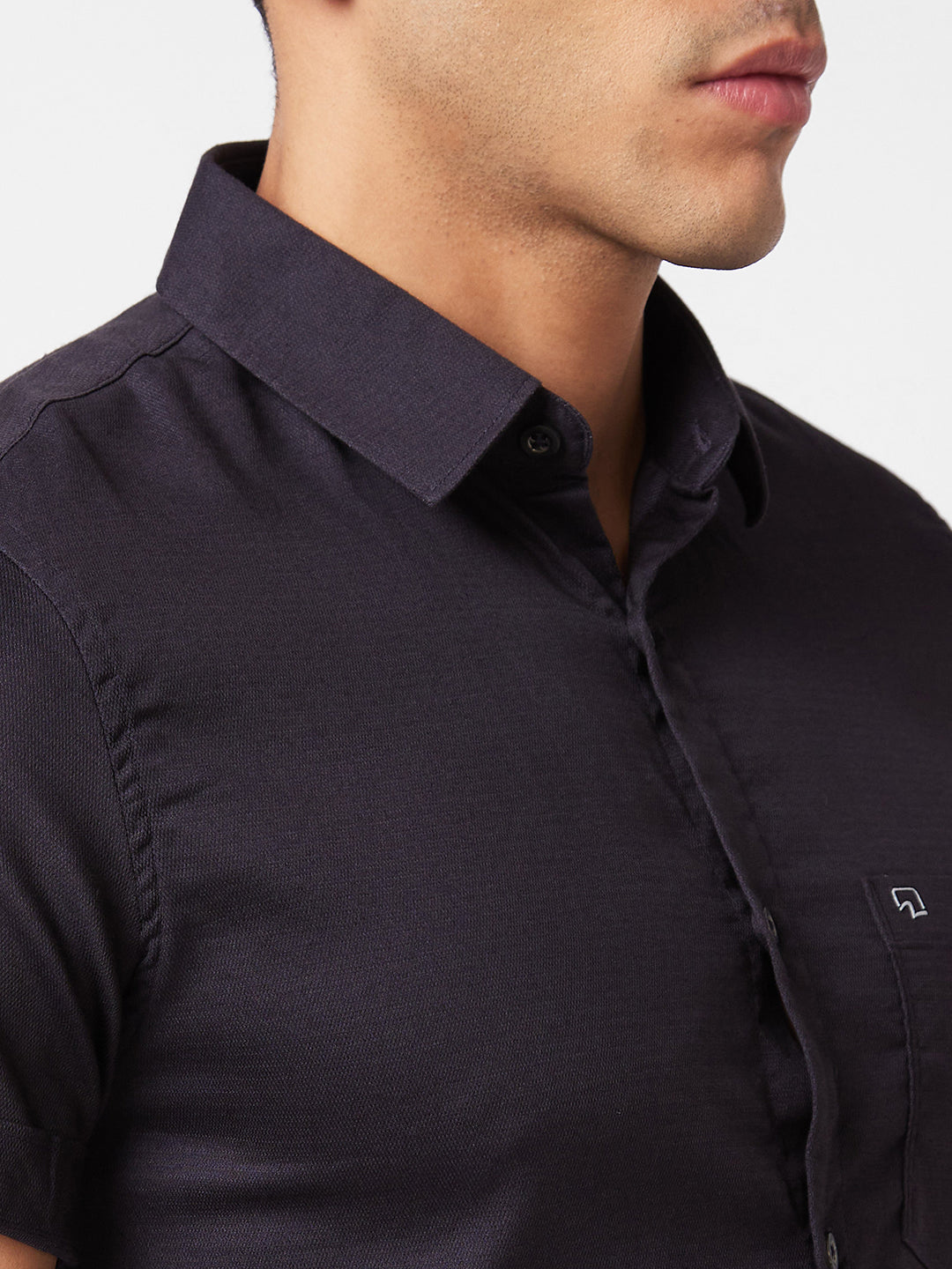 Spykar Grey Solid Shirt For Men