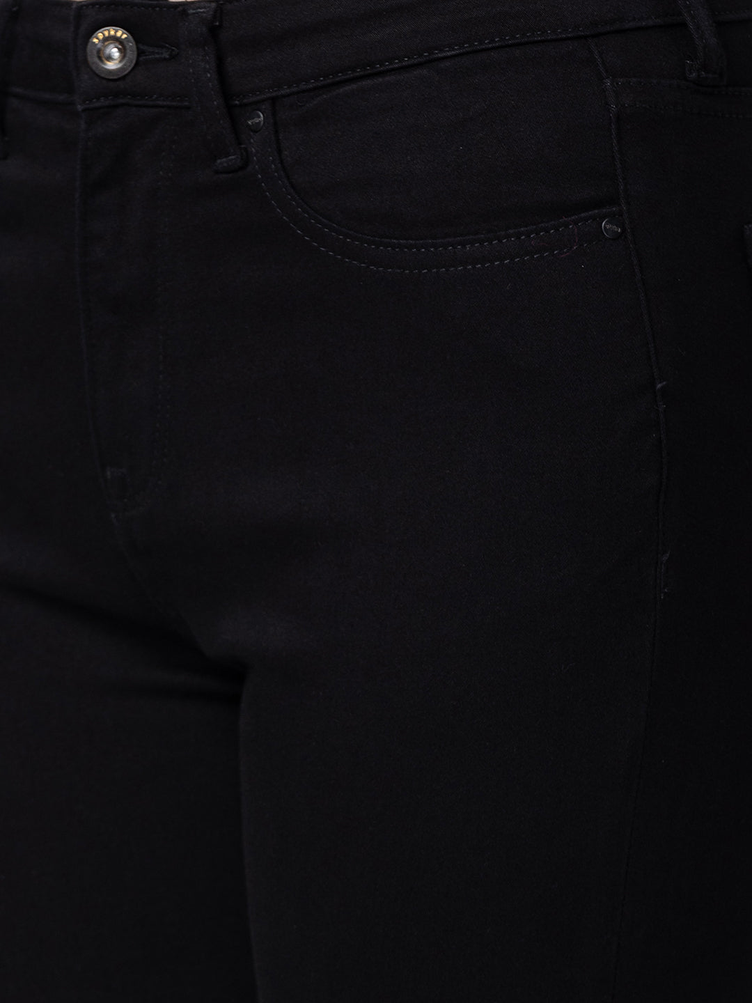 Spykar Women Black Cotton Super Skinny Ankle Length Jeans (Alexa)