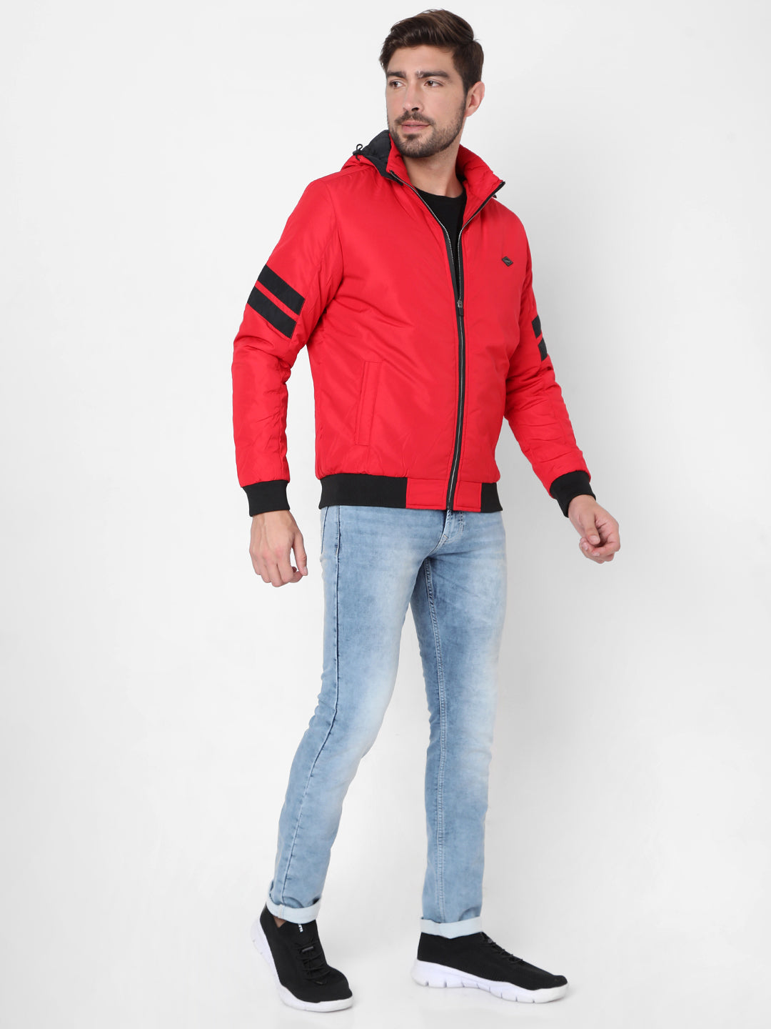 Spykar Red Polyester Men Jacket