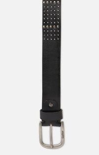 Spykar Men Black Genuine Leather Belt
