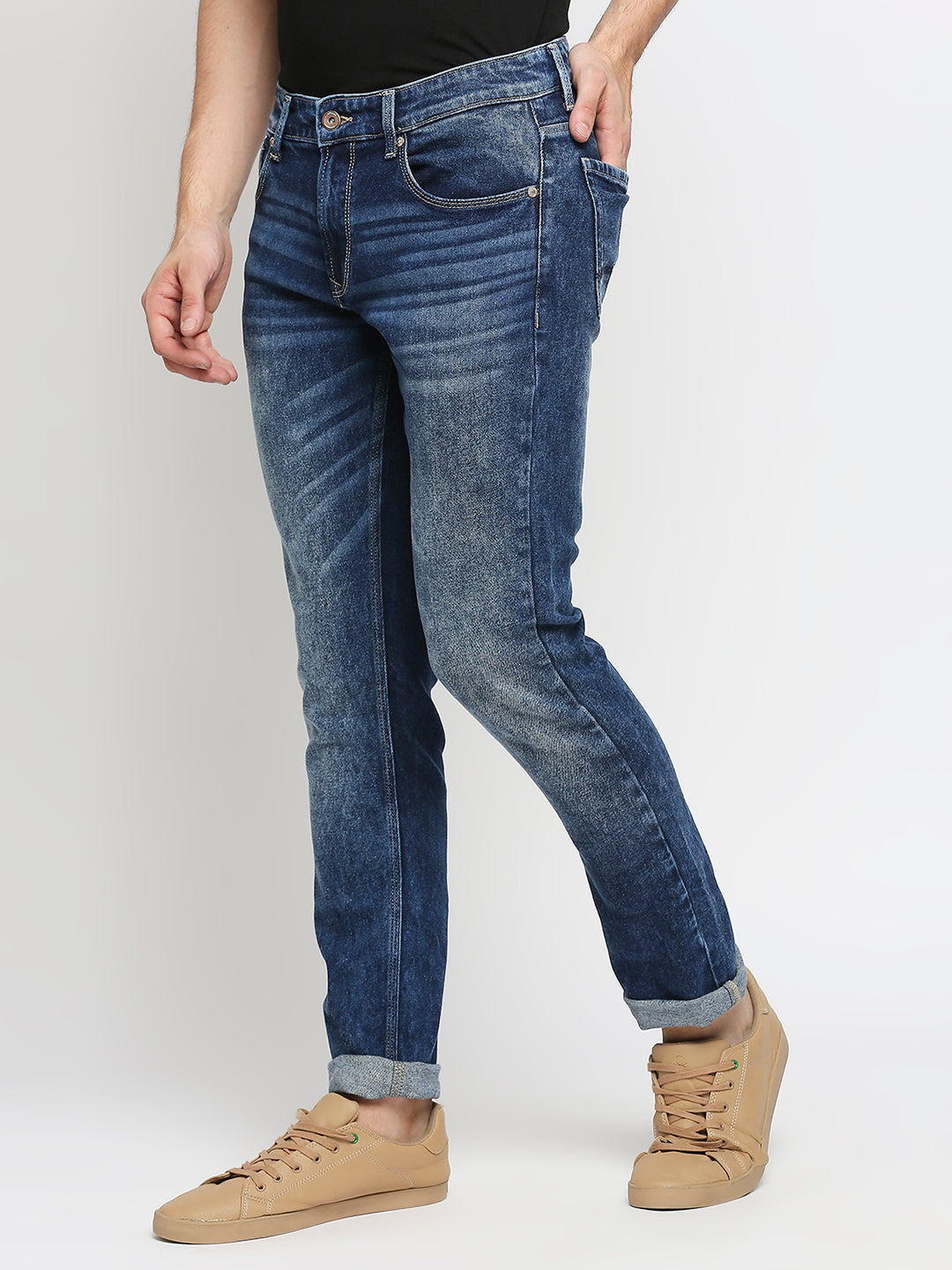 Spykar Blue Cotton Men Jeans (Rover)