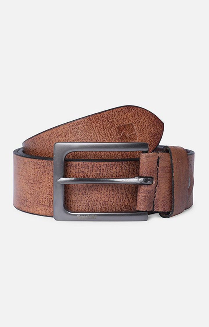 Spykar Tan Belt (L) & Olive Deodorant Combo