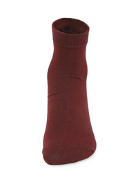 Men Premium Navy & Maroon Ankle Length Socks - Pack Of 2- Underjeans By Spykar
