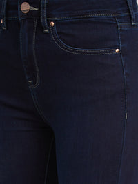 Spykar Women Dark Blue Lycra Super Skinny Fit Ankle Length Jeans (Alexa)