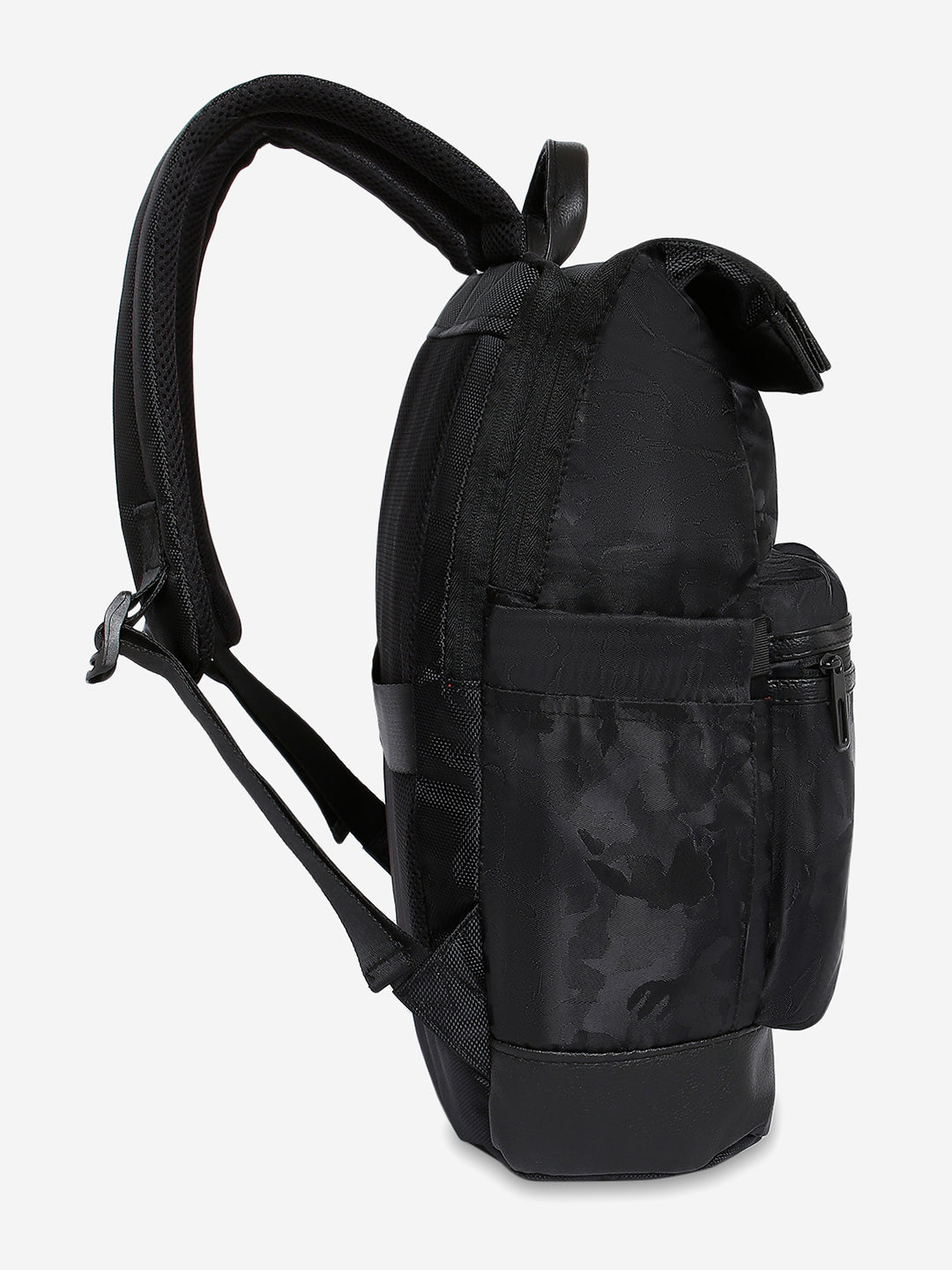 Spykar Black Camouflage Casual Traveling Backpacks