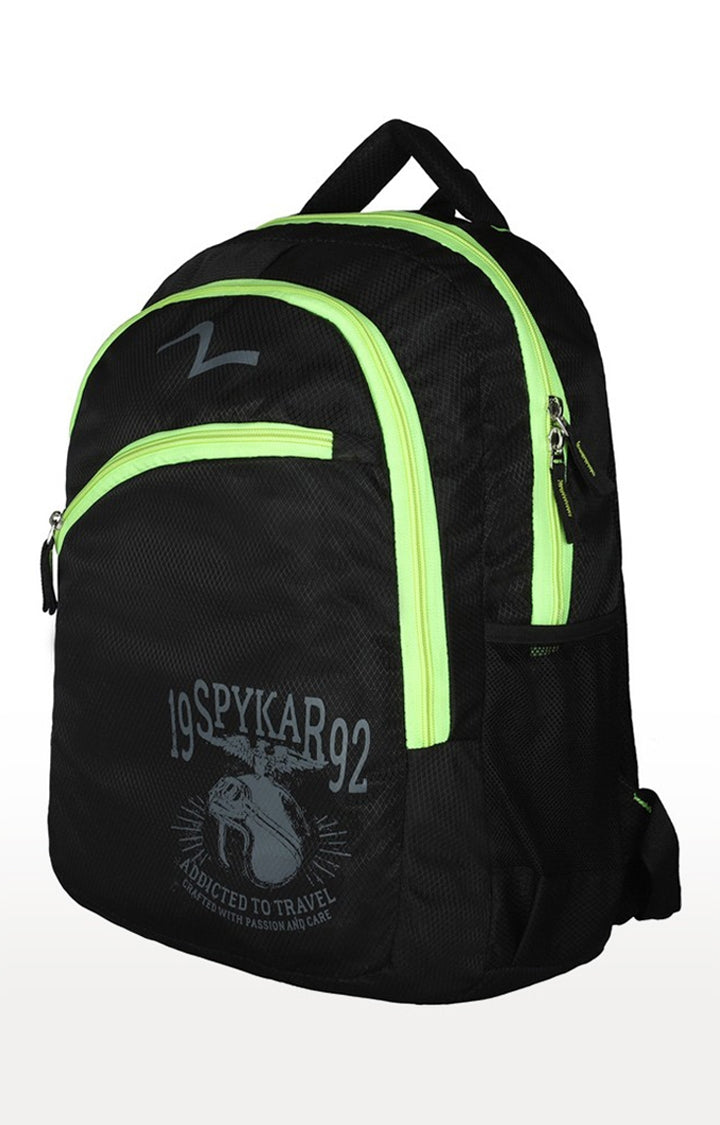 Spykar Black Solid Backpack