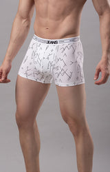 Underjeans By Spykar Men White Solid Trunks