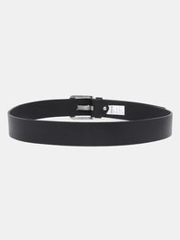Spykar Black Leather Belt & Wallet Combo