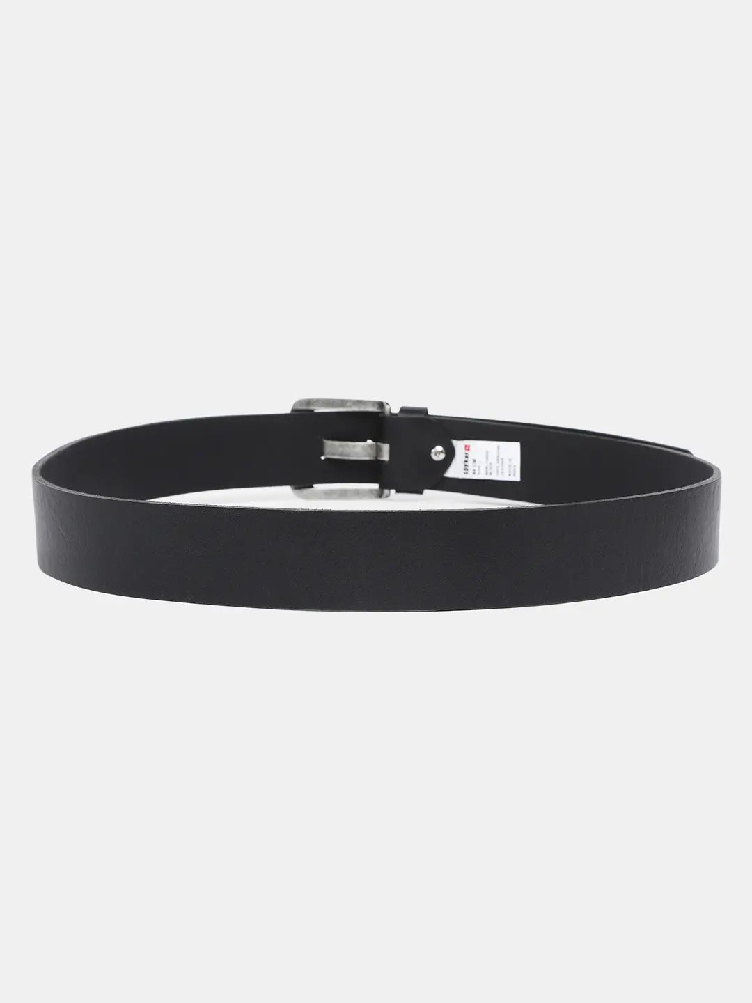 Spykar Black Leather Belt & Wallet Combo